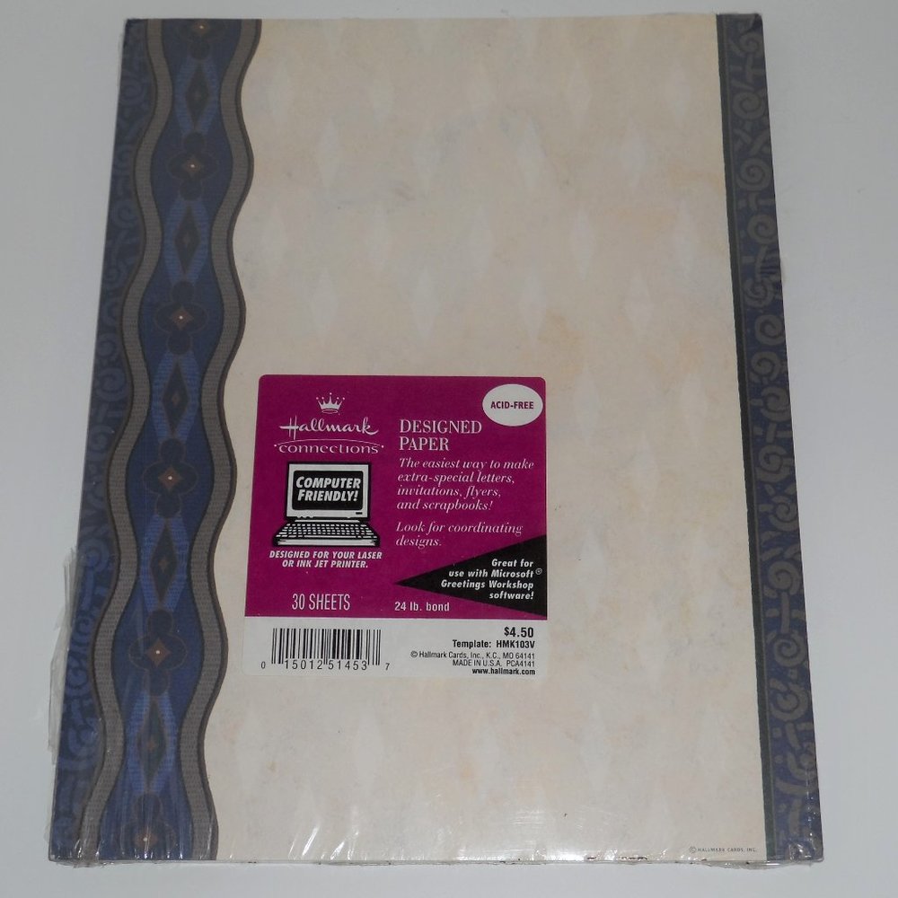 🍁🍁🍁🍁NWT-Vtg/Dis Vertical Stripe Hallmark Paper